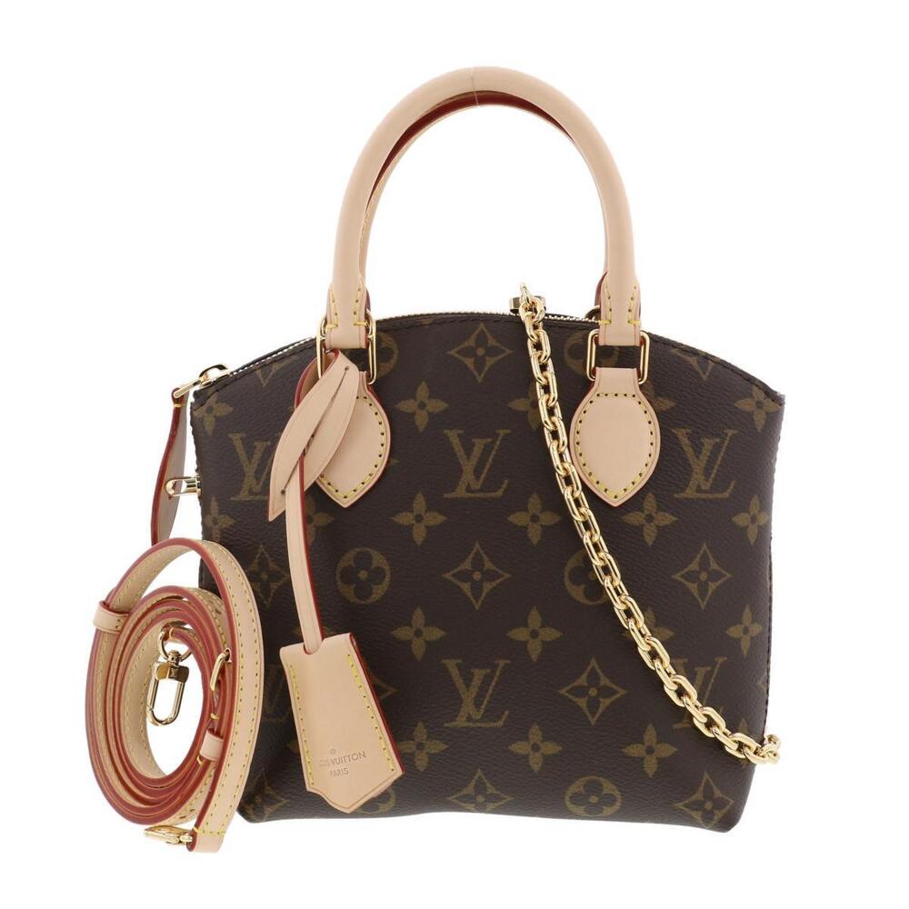 LOUIS VUITTON Lock It Bag Shoulder Messenger Handbag Brown Monogram